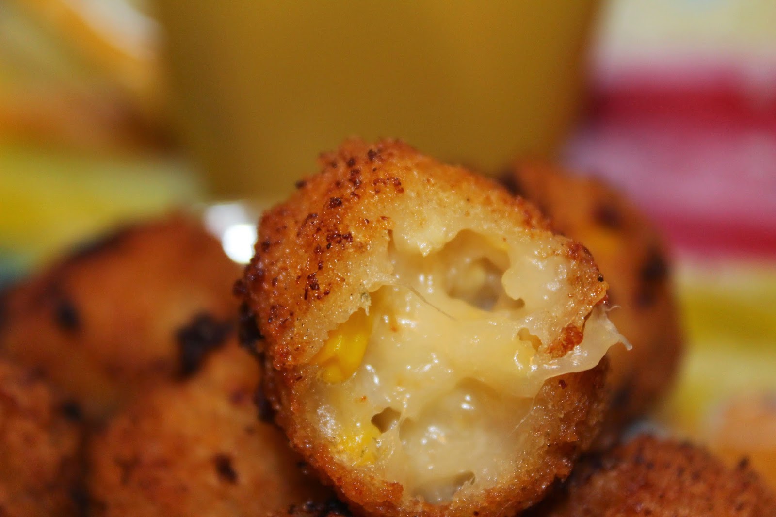 My Kitchen's Aroma Cheese Corn Balls