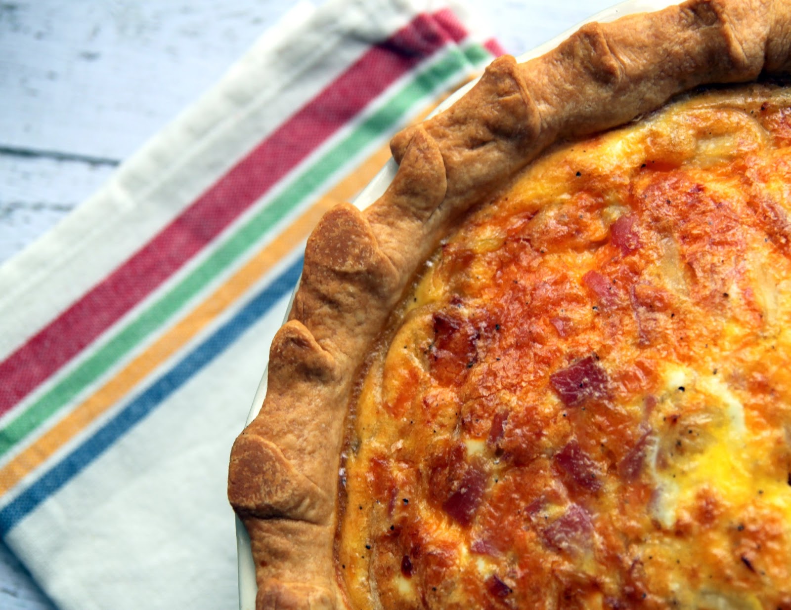Ham, Onion and Cheese Quiche Recipe The Cottage Mama