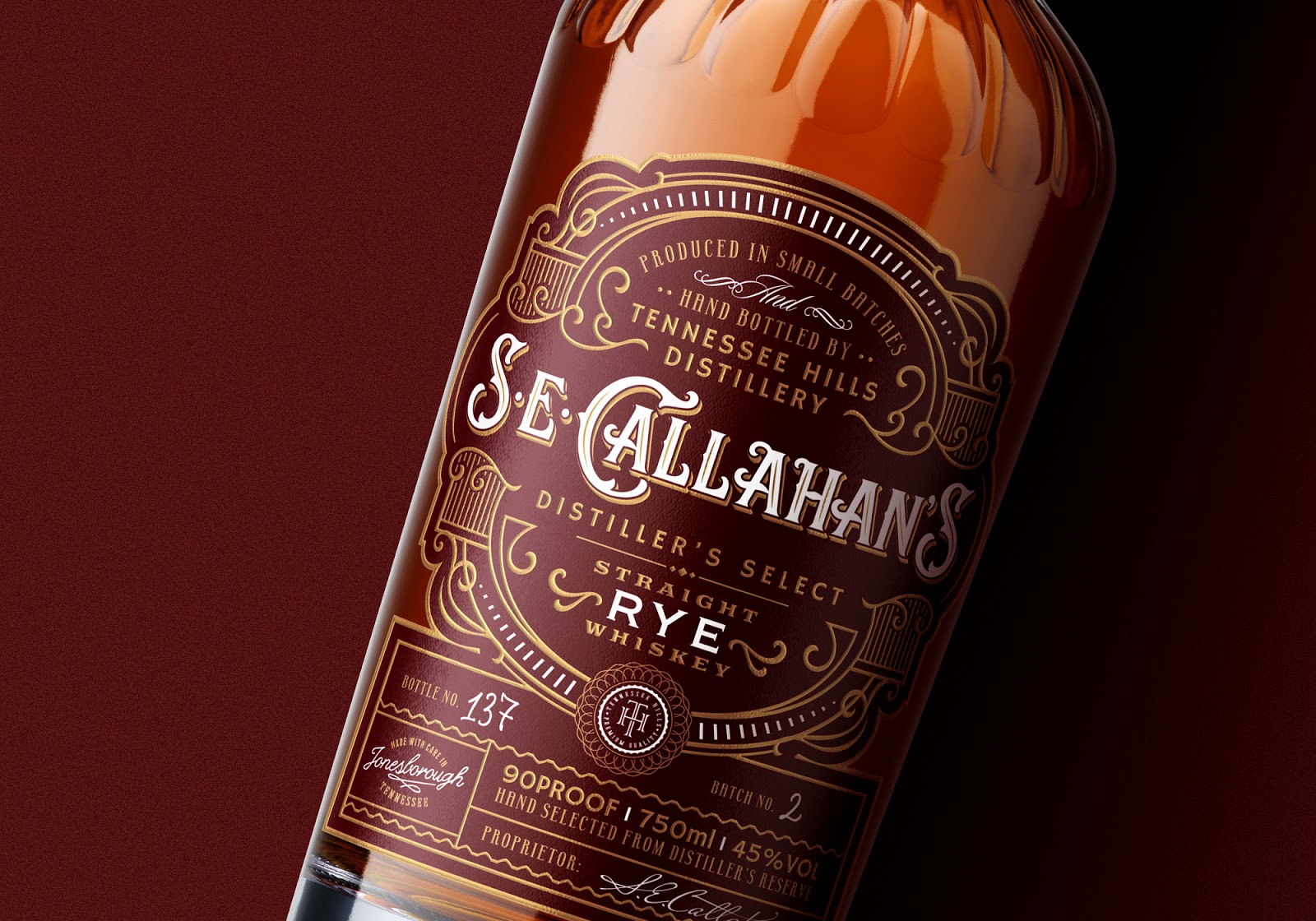 S.E.Callahan’s Straight Bourbon Whiskey Packaging Of The World