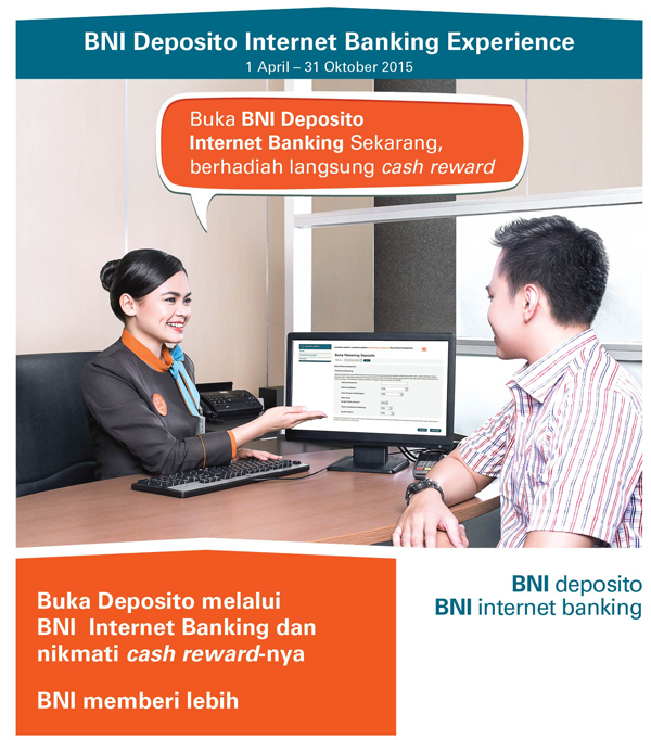 Buka Deposito melalui BNI Internet Banking dan nikmati
