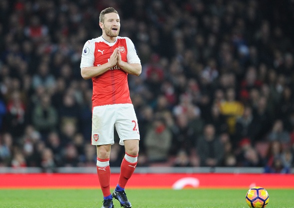 Arsenal star Skodran Mustafi post injury update