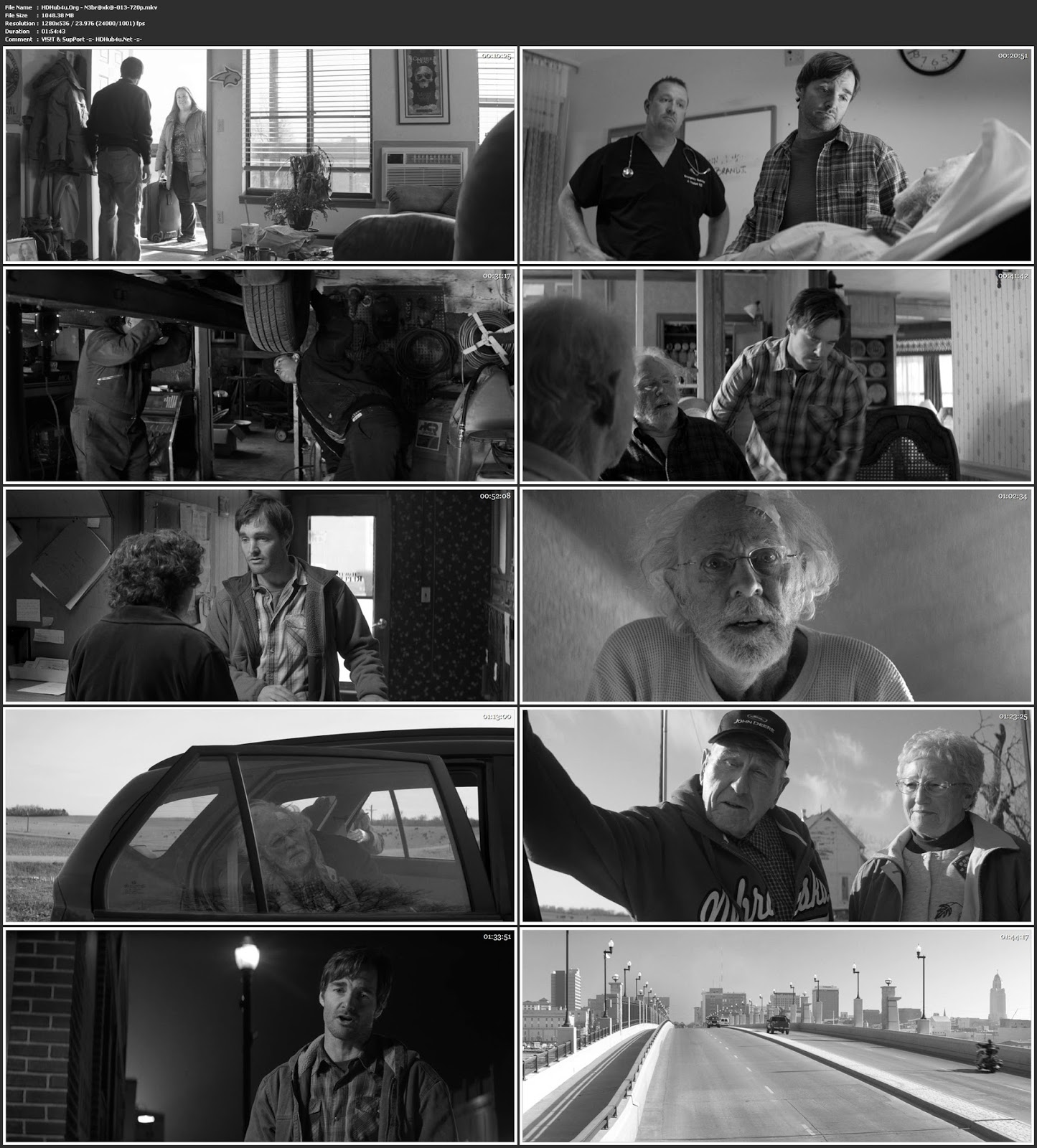 Nebraska 2013 Hindi Dual Audio 480p BluRay ESubs 350MB Download
