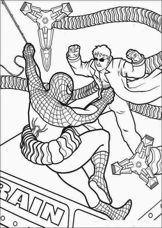Coloring Pages: Spiderman Free Printable Coloring Pages