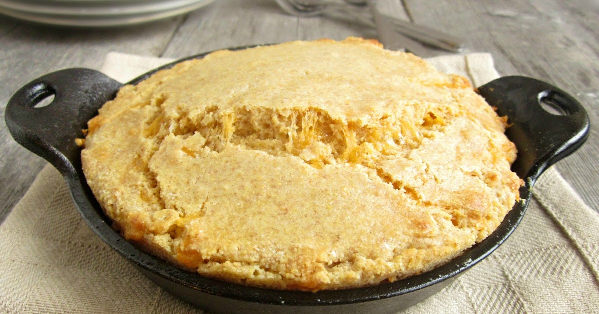 Hungry Couple Skillet Whole Wheat Cheesy Cornbread