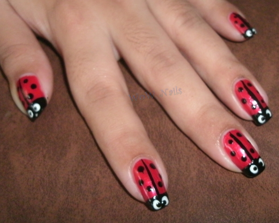 WoW Nails Ladybug Nail Art Tutorial