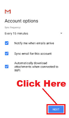 how to add additional email account to android