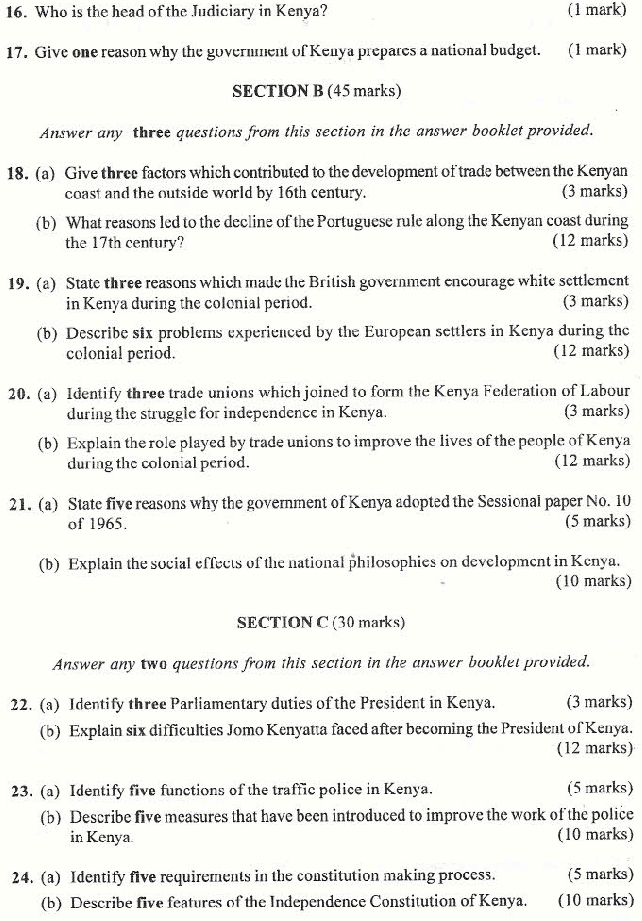Kcsepaper 2008 kcse history and government paper 2
