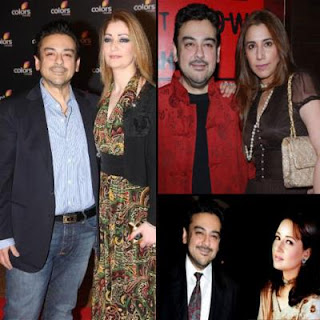 adnan sami photo with all wives