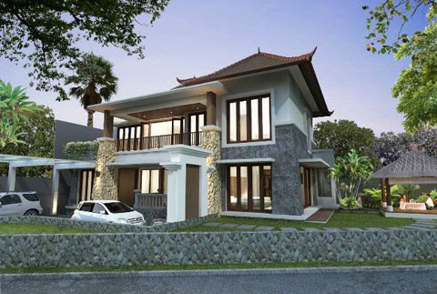 Desain Rumah Minimalis Gaya Bali | Bentuk Rumah Minimalis