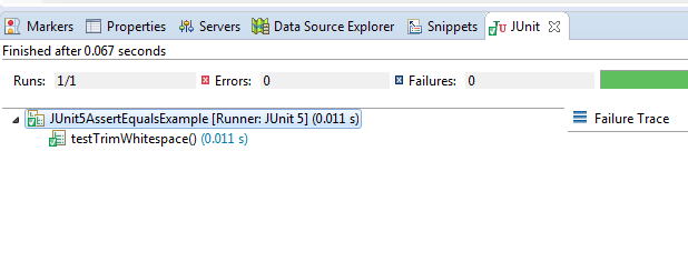 JUnit 5 assertEquals Example