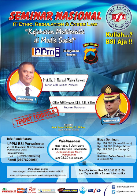 Seminar Nasional Cyber Crime Purwokerto 2016