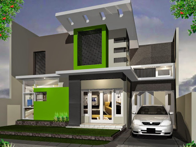 Contoh desain rumah minimalis type 70 dua lantai Contoh desain rumah minimalis type 70 dua lantai