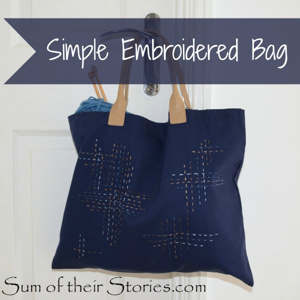Simple Embroidered Tote