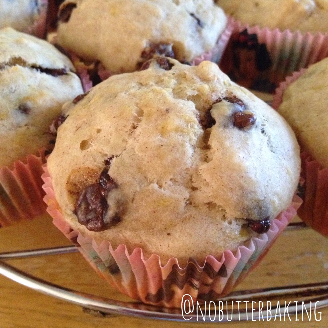 No Butter Baking. DiabeticFriendly Banana Muffins with Mini Chocolate