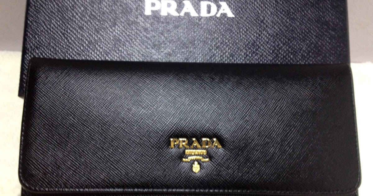 Prada Tri-colour Saffiano Leather Continental Wallet - Black