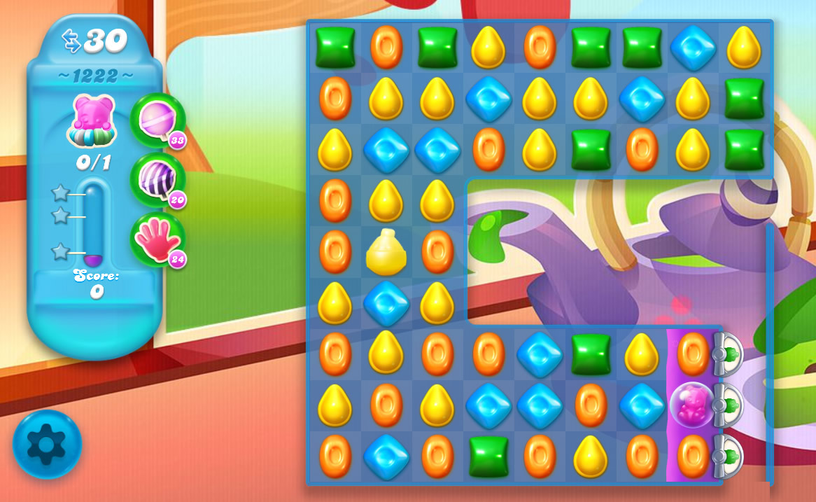 Candy Crush Soda Saga level 1222 Candy Crush Soda Saga level 1222