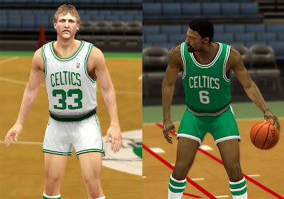 NBA 2K13 Boston Celtics Retro Jersey Mod