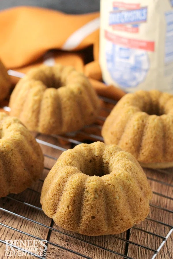 Pumpkin Ginger Mini Bundt Cakes for Mini Jack-O-Lantern Cakes 