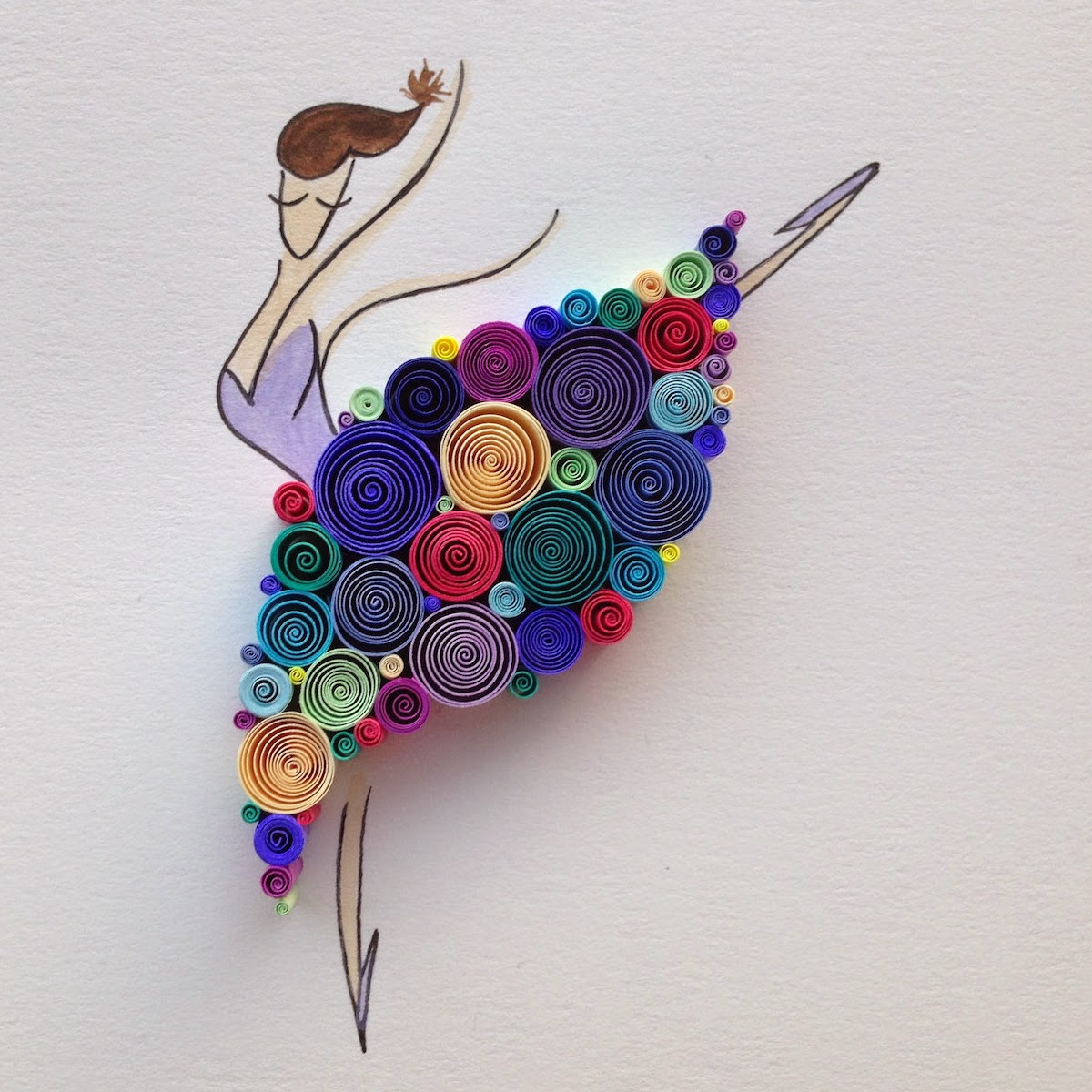 09-Dancing-Queen-Sena-Runa-Drawing-and-Quilling-a-match-made-in-Heaven-www-designstack-co
