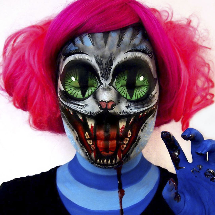 #11 - Woman Gives Up Teaching To Create Optical Illusions With Makeup, And It’s Messing With Our Minds #11 - Woman Gives Up Teaching To Create Optical Illusions With Makeup, And It’s Messing With Our Minds