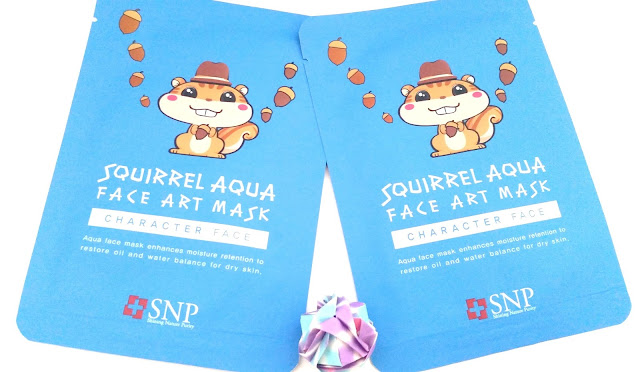 SNP Character Face Squirrel Aqua Face Art Mask