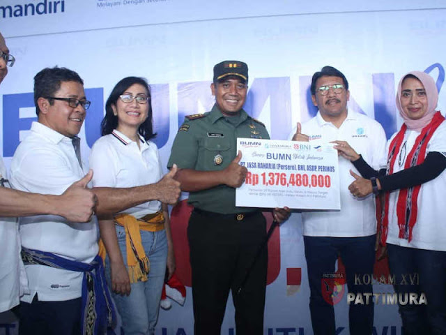 Kementerian BUMN Serahkan Bantuan ke Suku Mausu Ane Kementerian BUMN Serahkan Bantuan ke Suku Mausu Ane