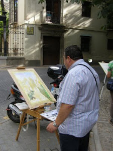 Pintando en la alhambra