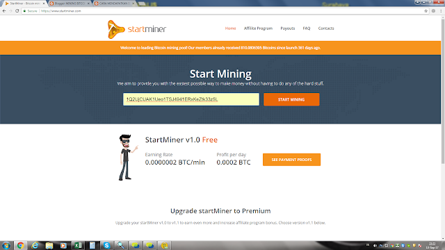 Start mining