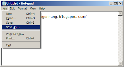 3 Cara Membuat File Shortcut Internet ke Alamat Blog 3 Cara Membuat File Shortcut Internet ke Alamat Blog