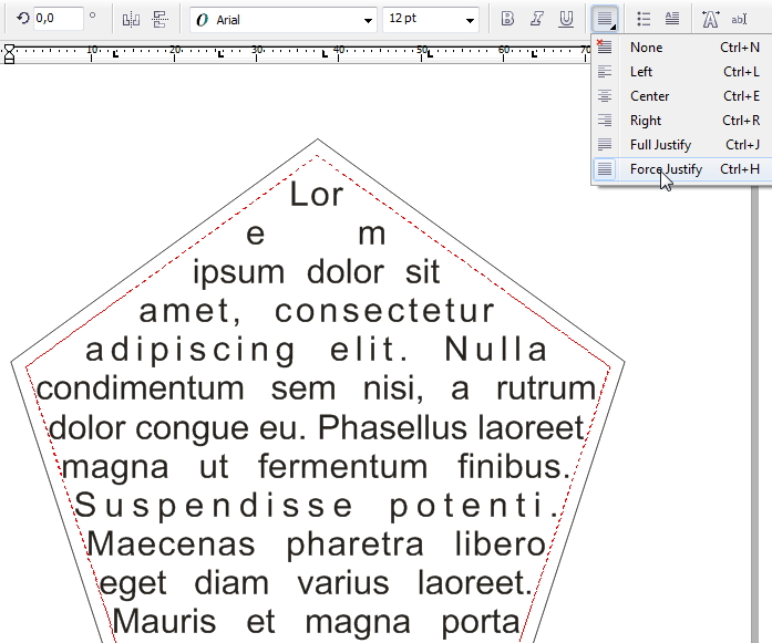 Tutorial Coreldraw Menyesuaikan Teks Pada Objek Wrapping Text Std