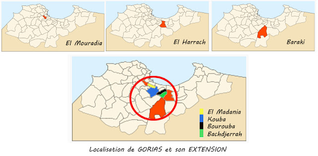 Localisation de GORIAS et de son EXTENSION
