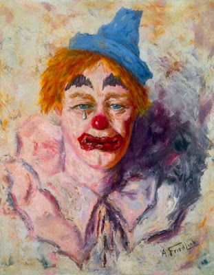1968+SAD+CLOWN+Kitsch+Tacky+Bad+Art+Vintage+1960s+Salvation+Army+A.+FRIEDLIB+Painting.jpg (1064×1368)
