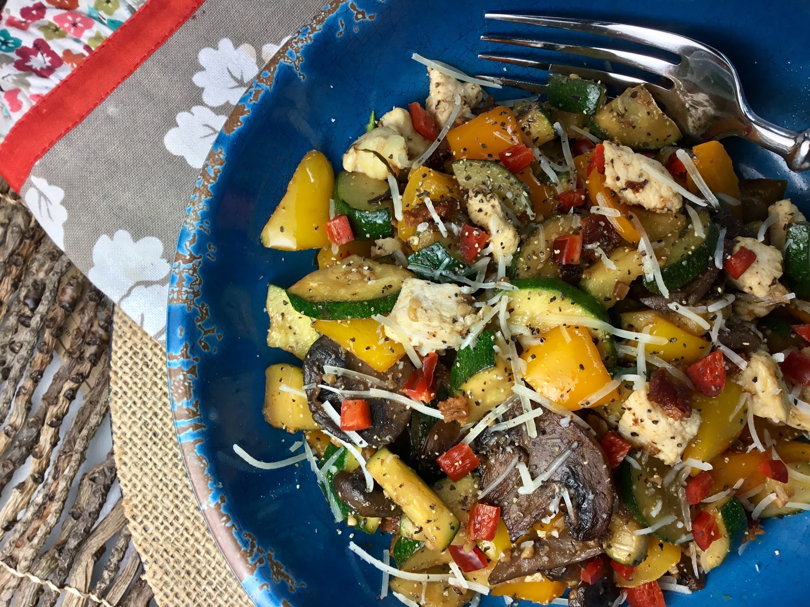 Food Fitness by Paige Keto Zucchini Stir Fry
