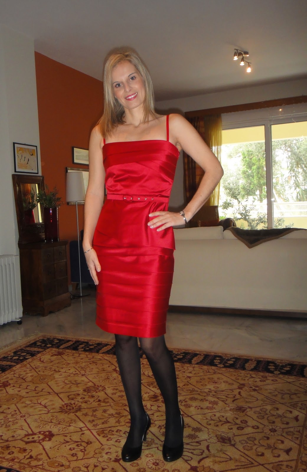 Red dress for a party....