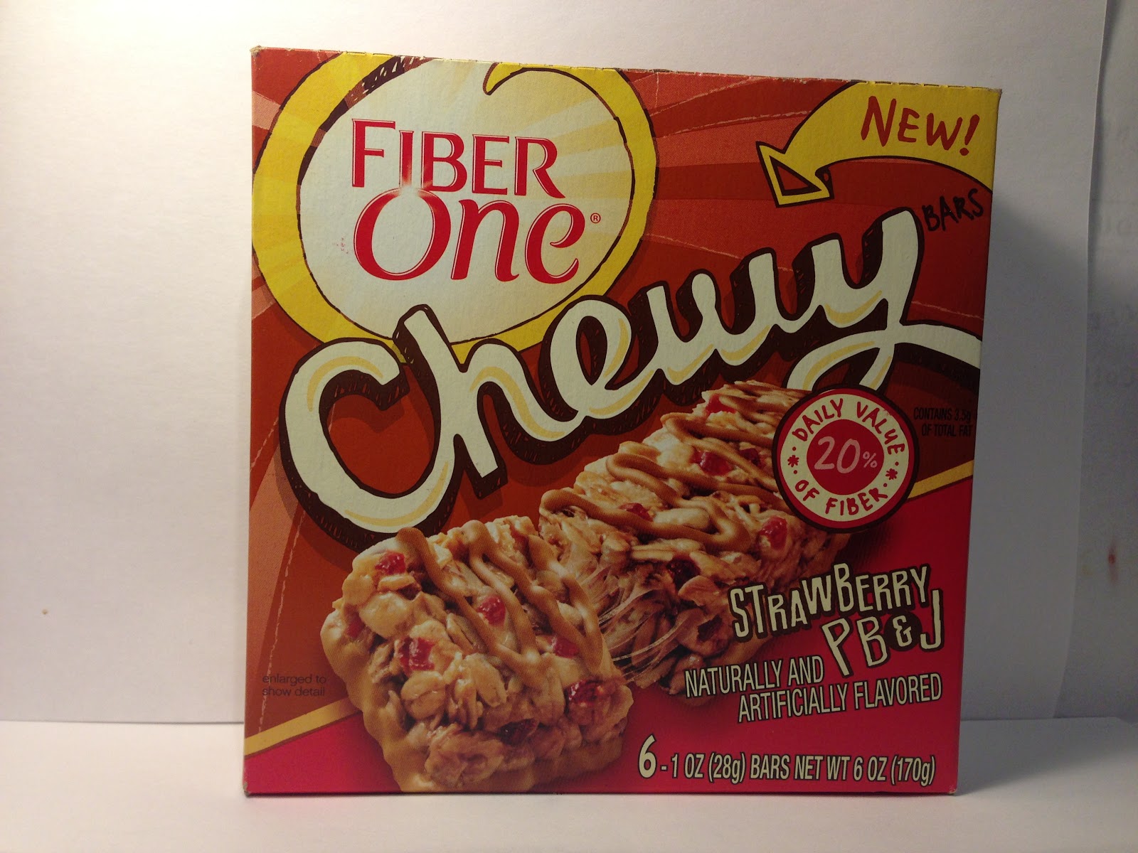 Crazy Food Dude Review Fiber One Strawberry PB&J Chewy Bar