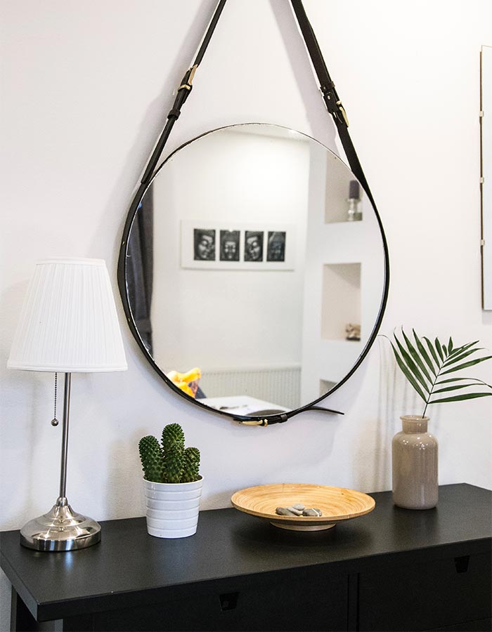 Decoração minimalista com objetos pequenos e simples
