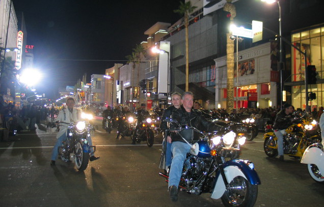 Riding in the Hollywood Christmas Parade back in 2003