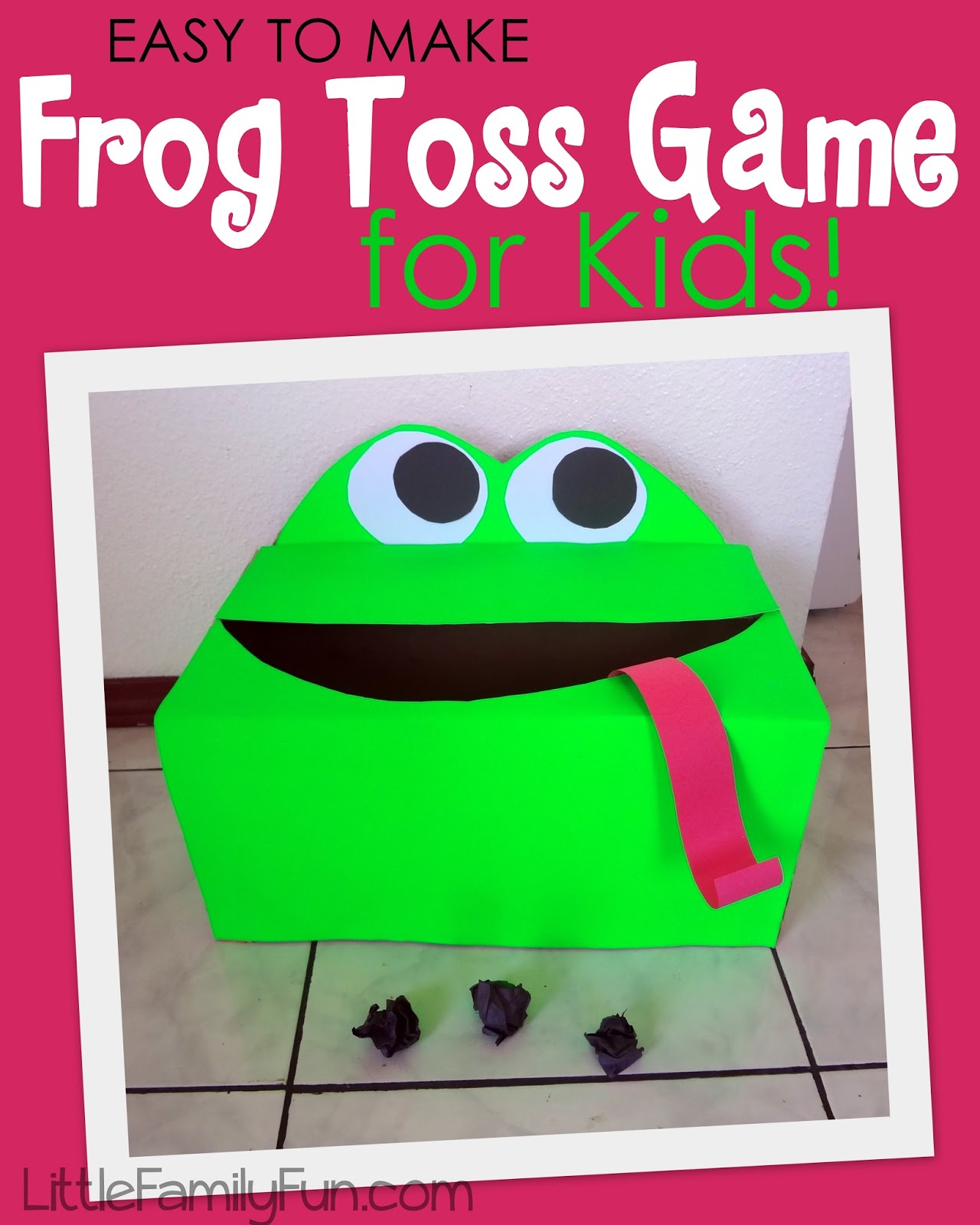 Little Family Fun Frog Toss Game for kids!