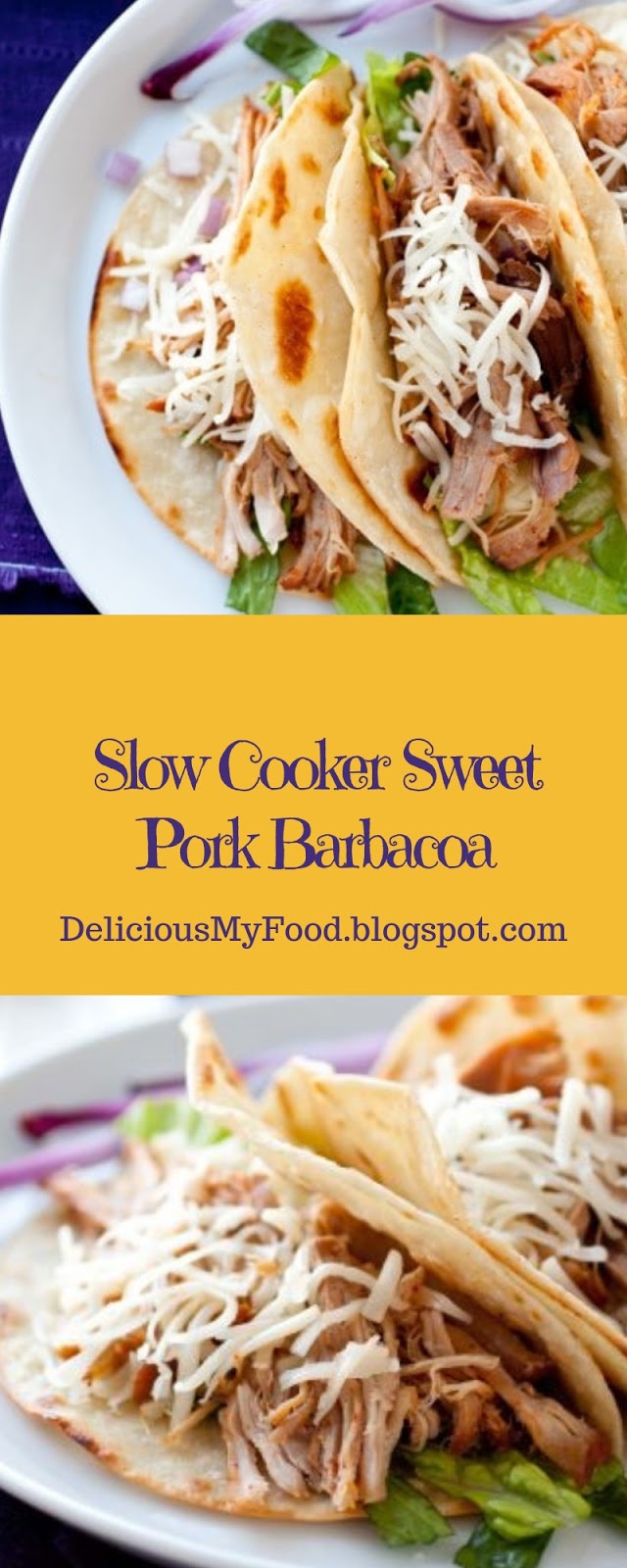 Slow Cooker Sweet Pork Barbacoa Delicious My Food