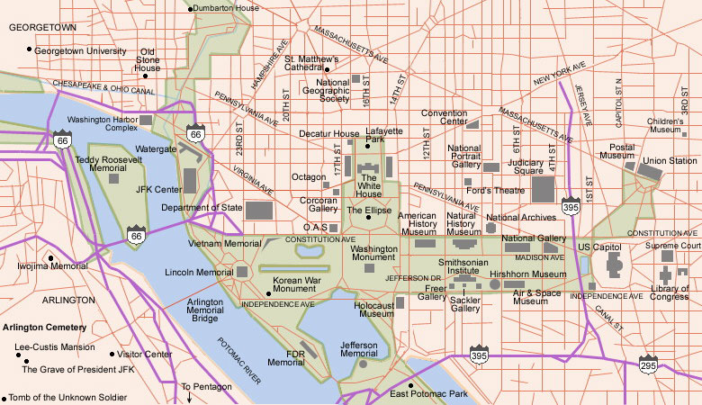 maps of dallas Washington DC Map