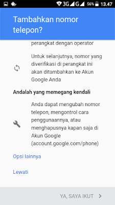 membuat akun Google di Android