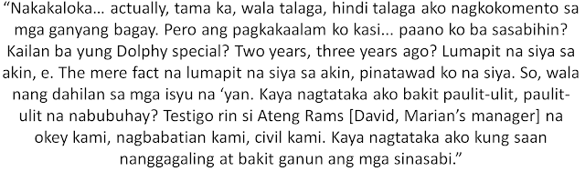 Marian Rivera Has A Message To Heart Evangelista Regarding Their Issue! MUST READ! Marian Rivera Has A Message To Heart Evangelista Regarding Their Issue! MUST READ!
