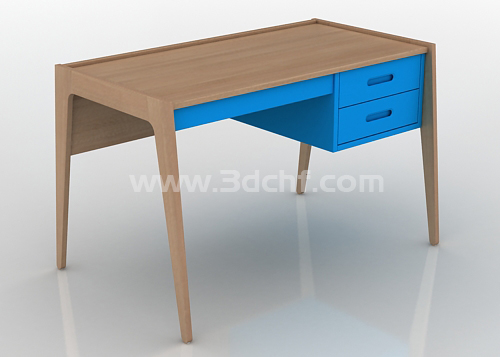 simple wooden desk