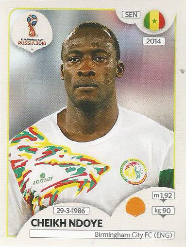 #631-SENEGAL /& STOKE CITY-MAME DIOUF PANINI FIFA WORLD CUP-2018 RUSSIA