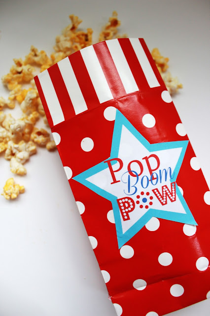 Printable popcorn treats