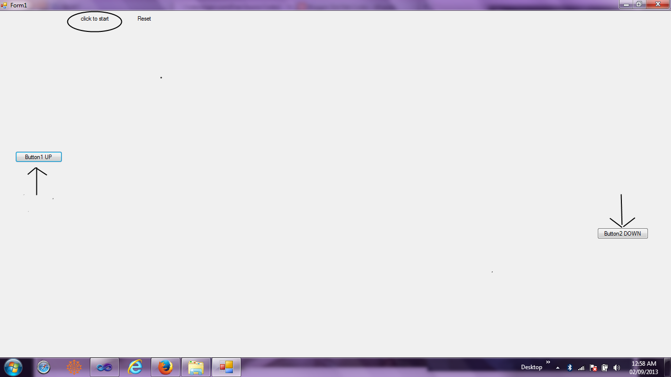 Dot Net Codes Move Buttons Up and Down On Button Click