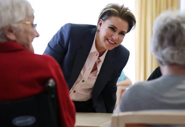 Grand Duchess Maria Teresa visited the Pontalize multifunctional gerontological center in Ettelbruck. Meghan Markle, Duchess of Sussex