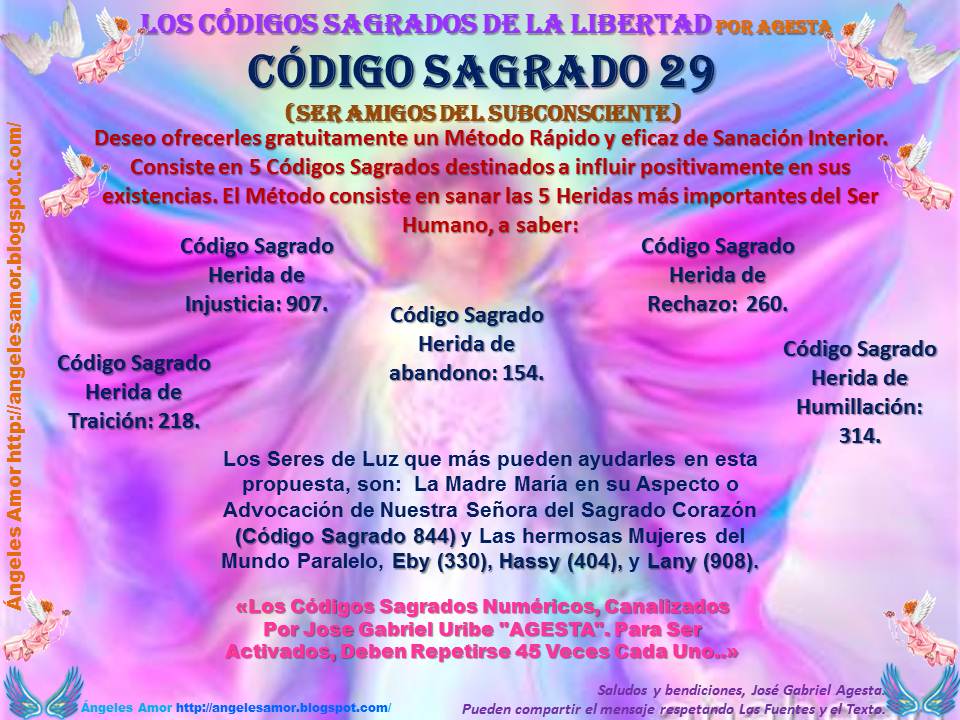 Ángeles Amor: LOS CÓDIGOS SAGRADOS DE LA LIBERTAD Por Agesta