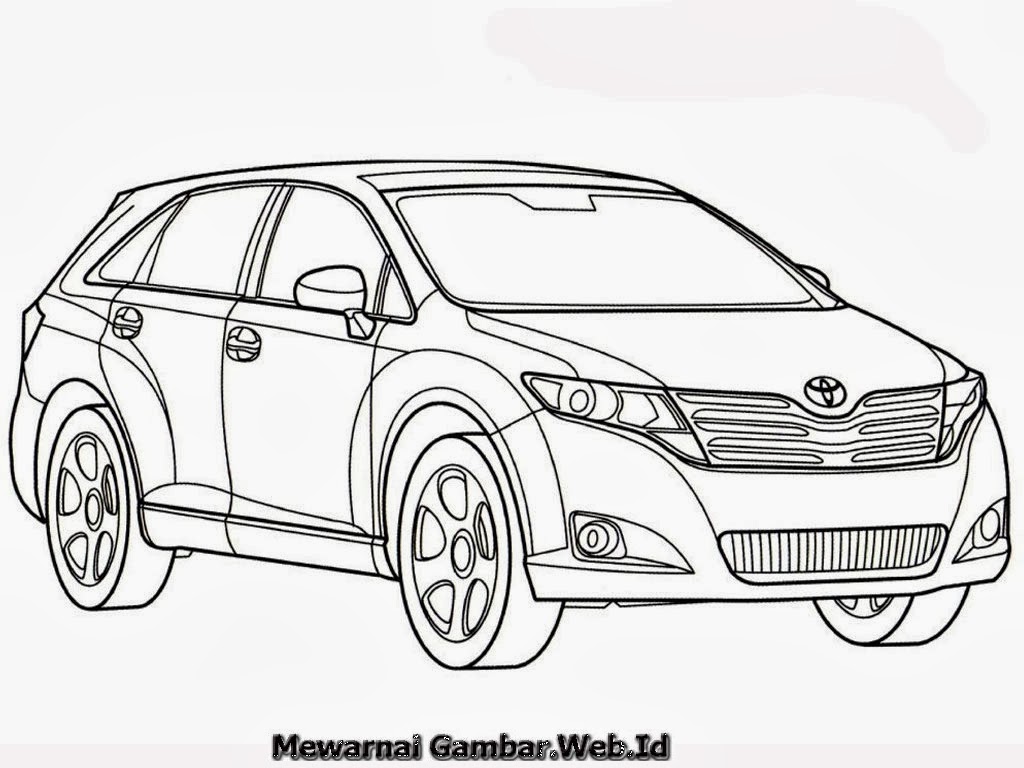 Gambar Mobil Untuk Mewarnai