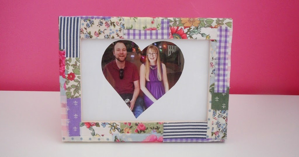Louise Dawson Design: How To... Fabric Scrap Photo Frame DIY